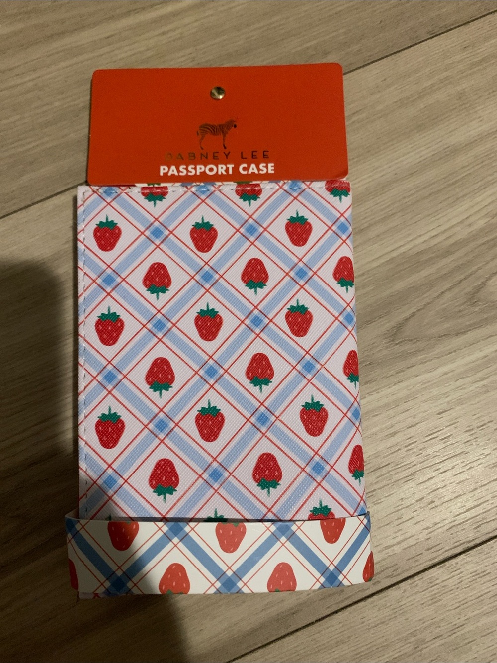 Dabney Lee Strawberry Passport Case - Red & White